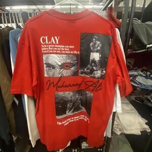 Blow Up “Muhammed Ali” Vintage Graphic Red Tee - Large